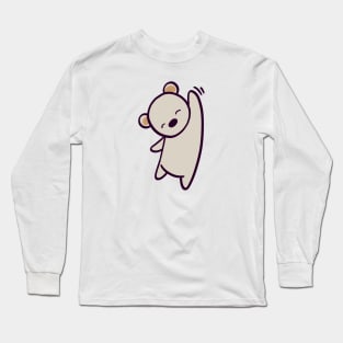 Big Polar Bear Wave Long Sleeve T-Shirt